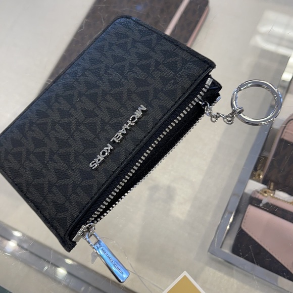 Michael Kors Jet Set Travel Small Leather Top Zip Coin Pouch With ID - Picture 11 of 16